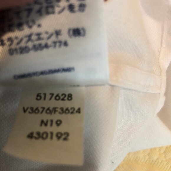 Lands’ End Outfitters White Button Down Shirt 18W Minimalist Classic Vintage Ins - Picture 11 of 12